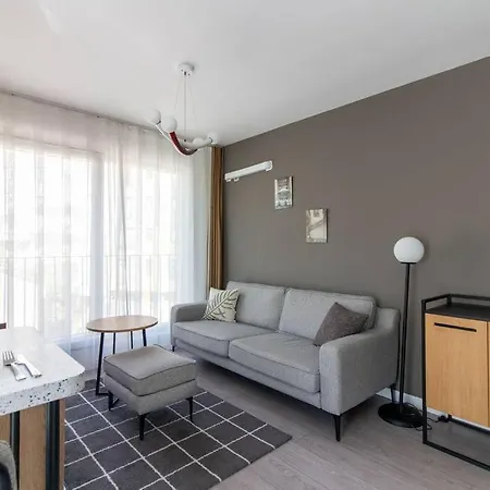 Apartman Tranquil Cozy 1br Corner Flat W/ Free Shuttle+gym #83 Isztambul